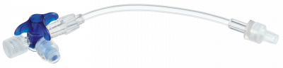 Кран 3-ходовой Дискофикс С с Сэйффлоу 360° синий линия 50 см купить оптом в Пензе