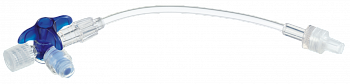 Кран 3-ходовой Дискофикс С с Сэйффлоу 360° синий линия 10 см купить в Пензе