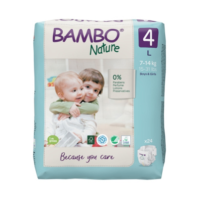 Эко-подгузники Bambo Nature 3 (4-8 кг), 52 шт купить оптом в Пензе